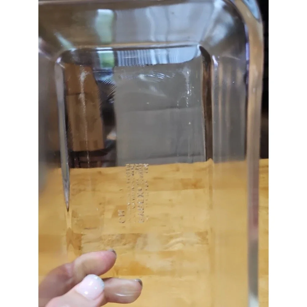 Vintage Pyrex Clear Glass 1.5 QT Casserole Dish Bread Loaf Pan #213 8.5x4.5x2.5